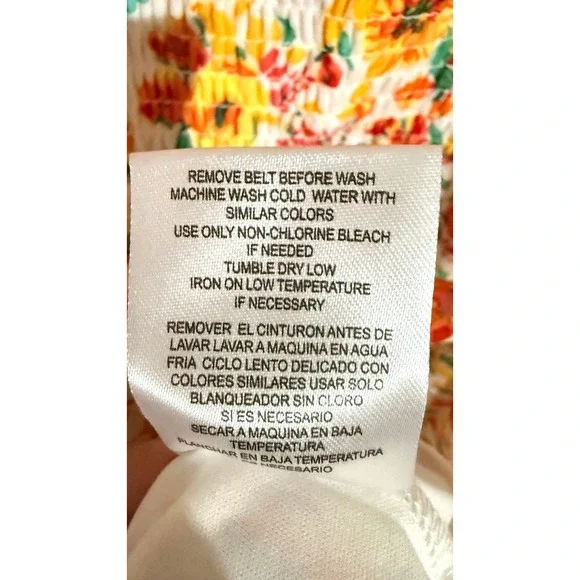 NWT Lily Rose Floral Square Neck Puff Sleeve‎ Smocked Waist Midi Dress 1X - Picture 8 of 8